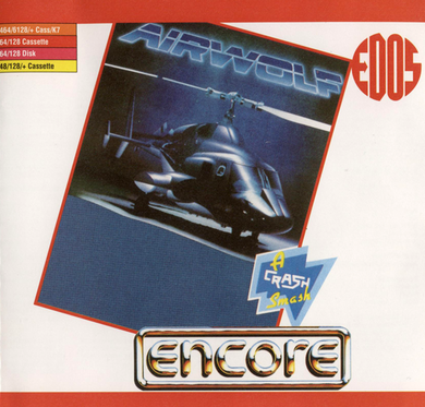Airwolf box art for Commodore 64